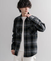 KRIFF MAYER クリフメイヤー ルーズシルエット ビエラチェックレギュラーカラー長袖シャツ 2616300 16373
