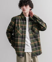KRIFF MAYER クリフメイヤー ルーズシルエット ビエラチェックレギュラーカラー長袖シャツ 2616300 16373