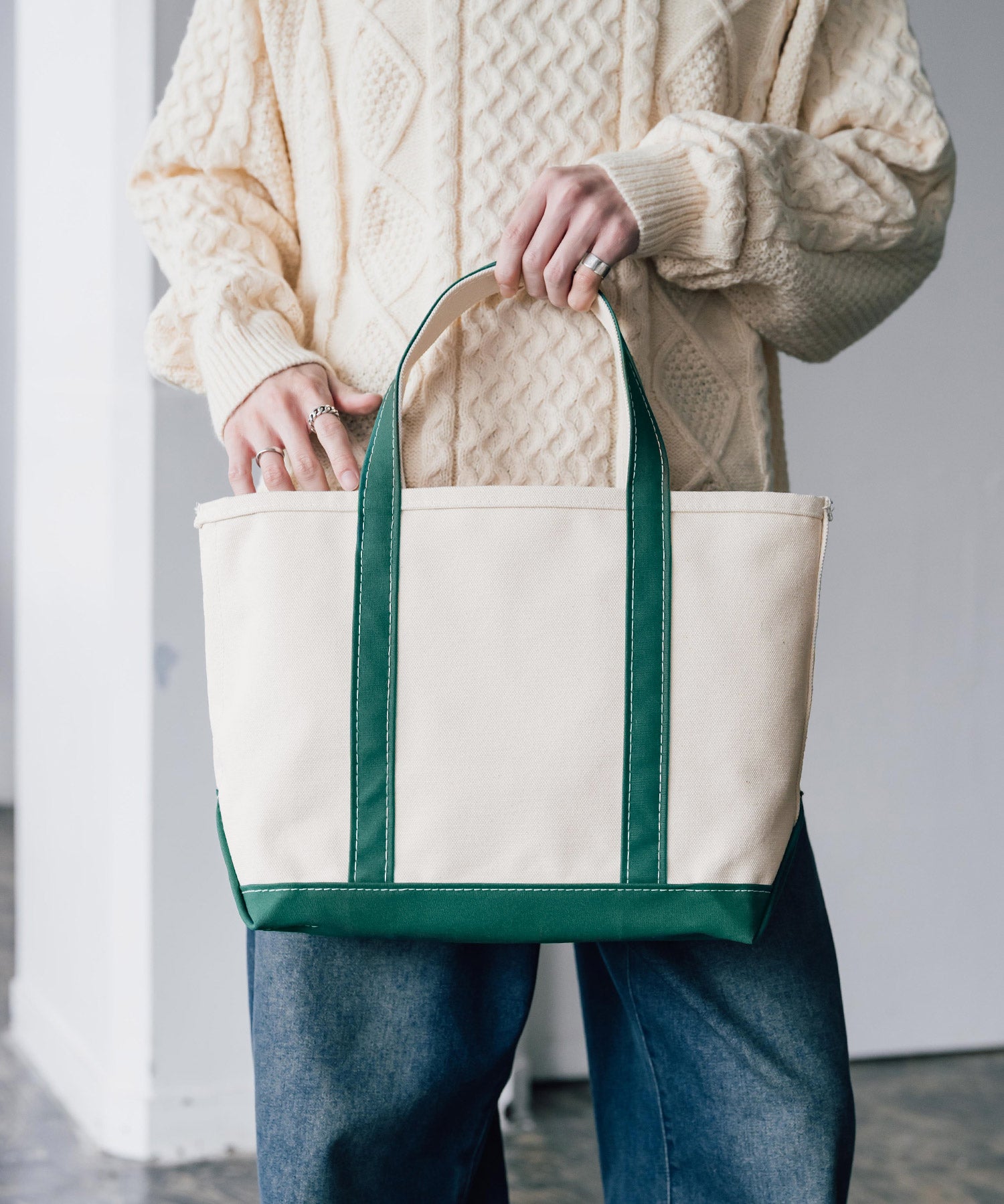 L.L.Bean エルエルビーン Boat and Tote Bag Open-Top Medium ボートアンドトート オープントップ ミディアム/ハンドバッグ 16376
