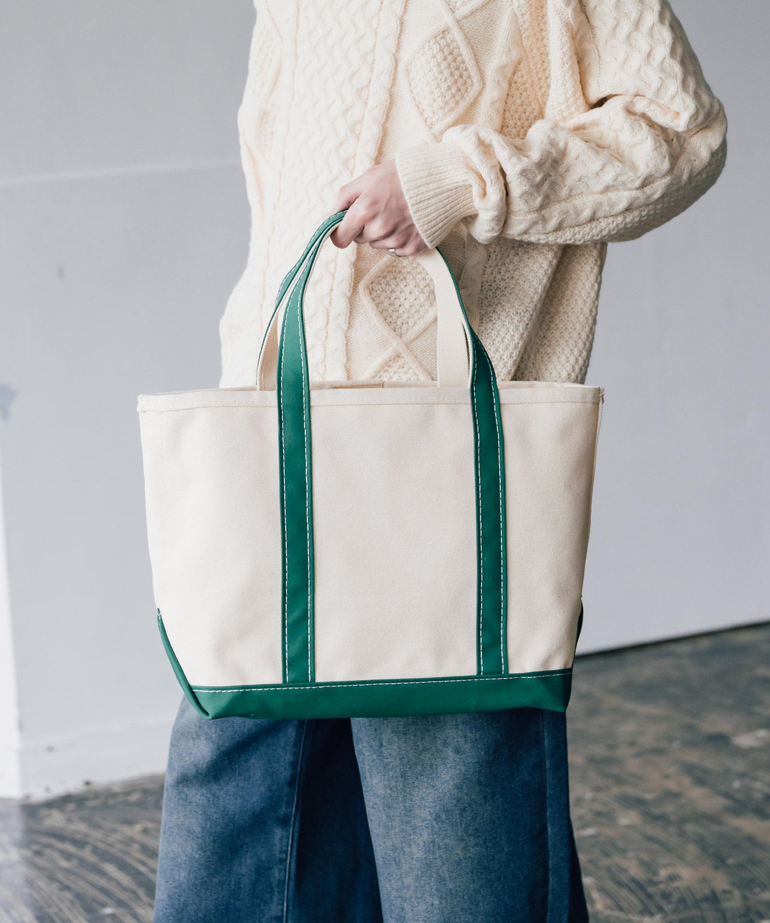 L.L.Bean エルエルビーン Boat and Tote Bag Open-Top Medium ボートアンドトート オープントップ ミディアム/ハンドバッグ 16376