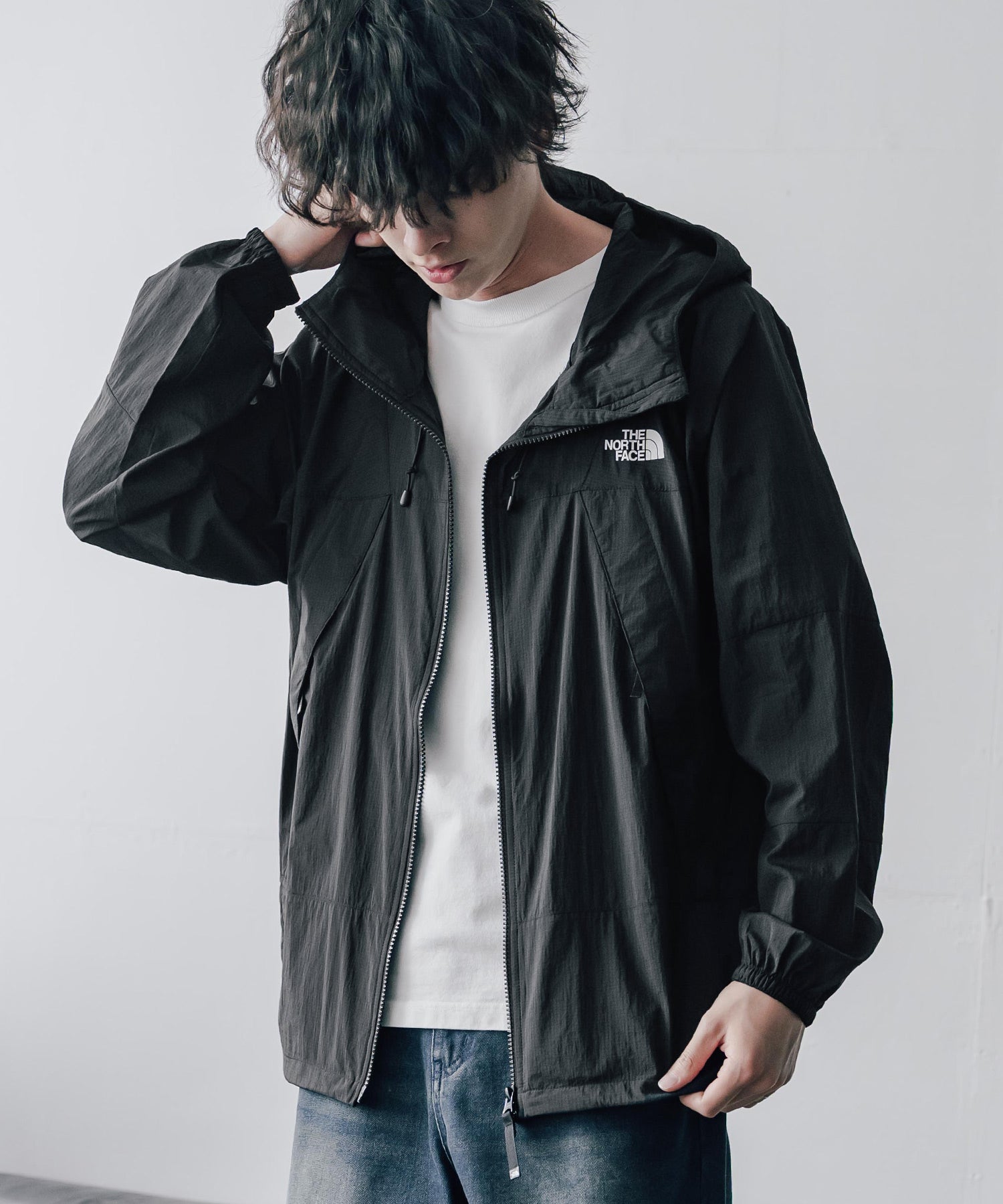 THE NORTH FACE ザ・ノースフェイス M'S 1994 MOUNTAIN JACKET ワンポイントロゴナイロンダブルジップマウンテンパーカー 16377