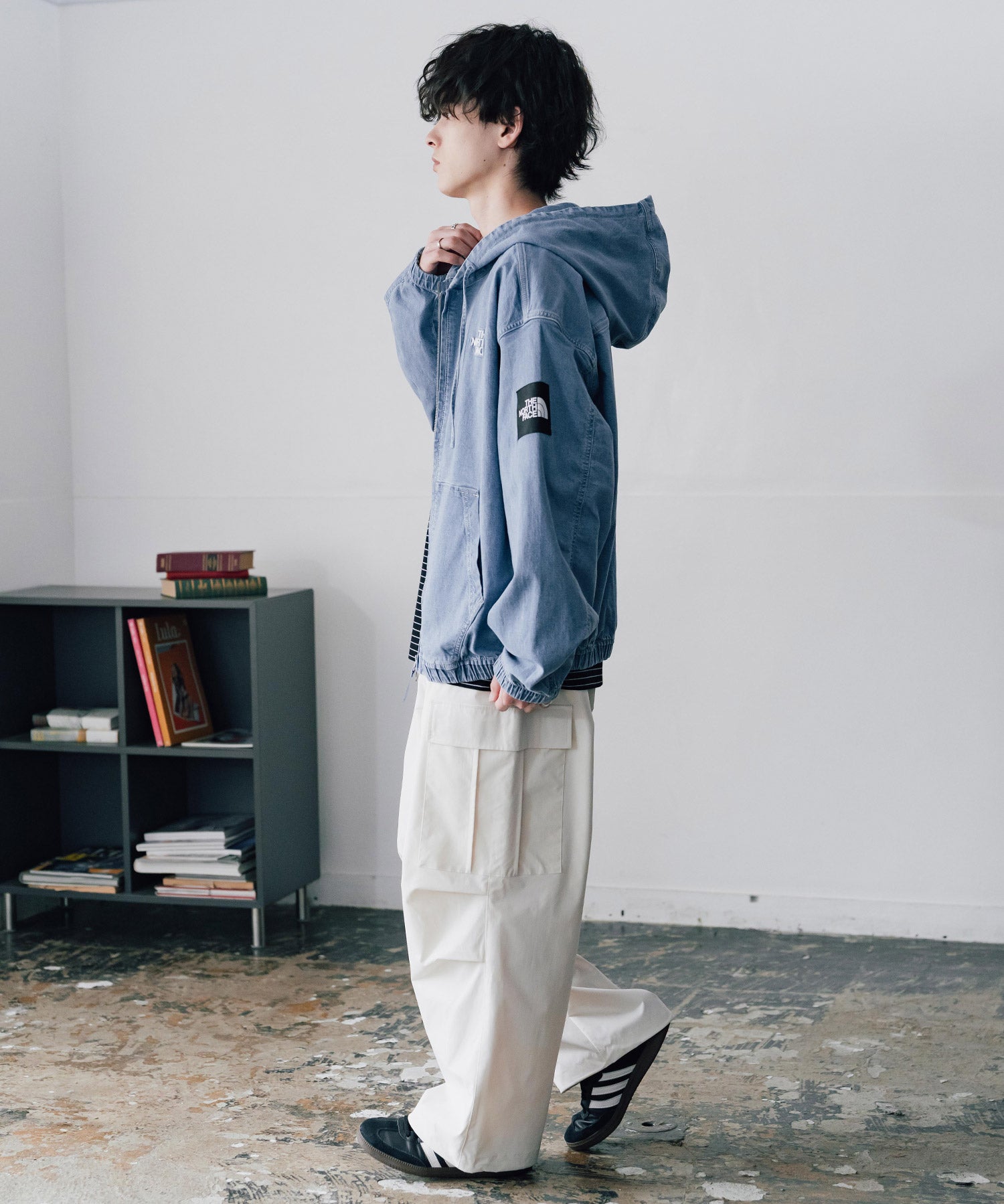 日本未展開モデル THE NORTH FACE WHITE LABEL ホワイトレーベル ザ・ノースフェイス BRIS DENIM JACKET デニムパーカー/デニムジャケット 16380