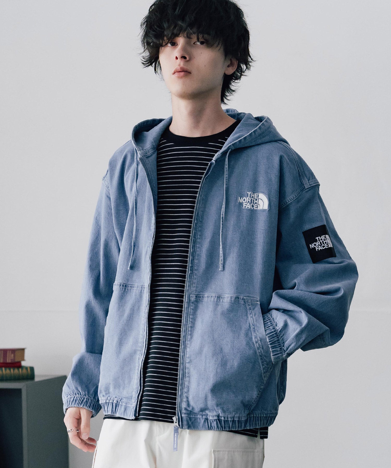 日本未展開モデル THE NORTH FACE WHITE LABEL ホワイトレーベル ザ・ノースフェイス BRIS DENIM JACKET デニムパーカー/デニムジャケット 16380