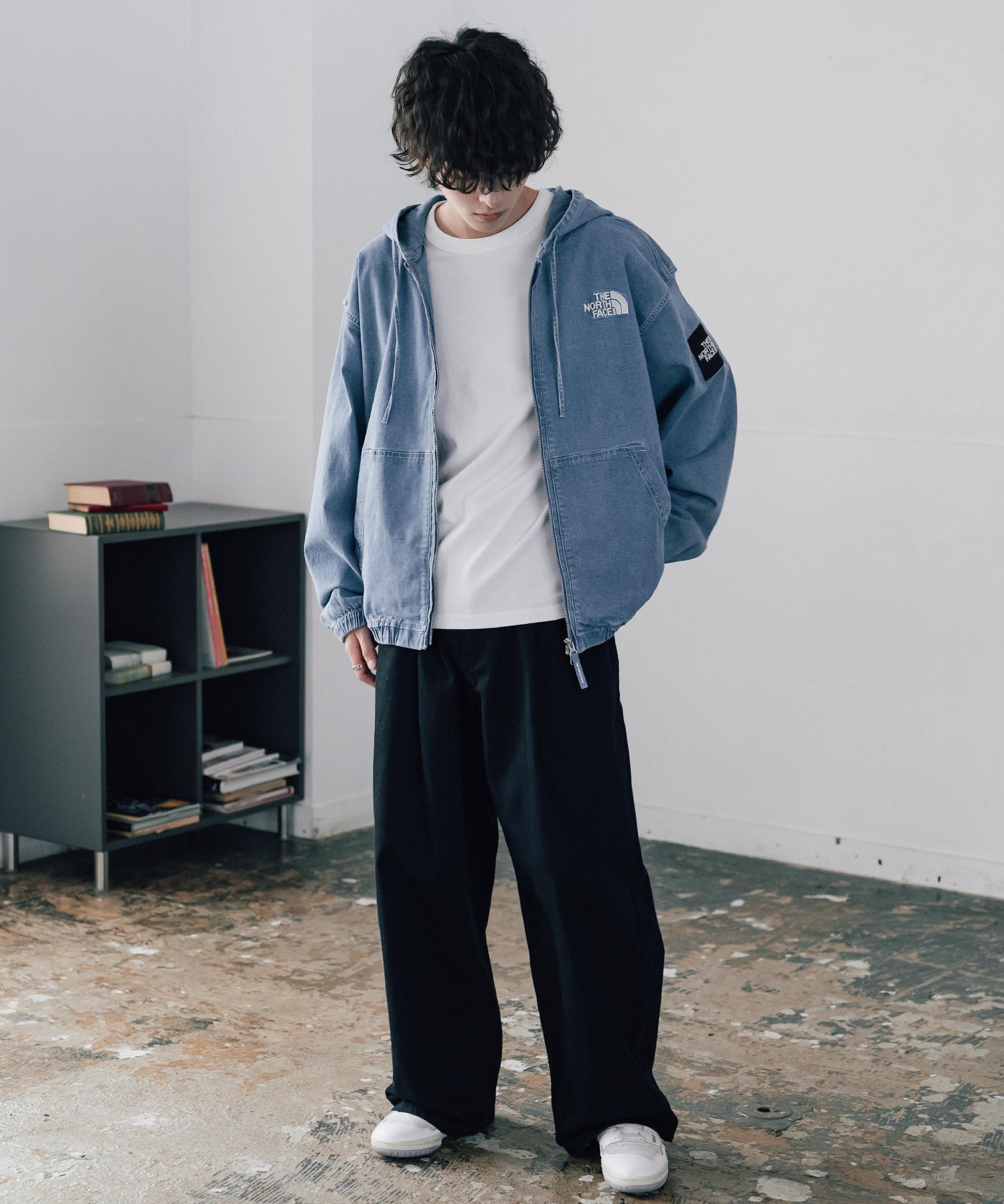 日本未展開モデル THE NORTH FACE WHITE LABEL ホワイトレーベル ザ・ノースフェイス BRIS DENIM JACKET デニムパーカー/デニムジャケット 16380