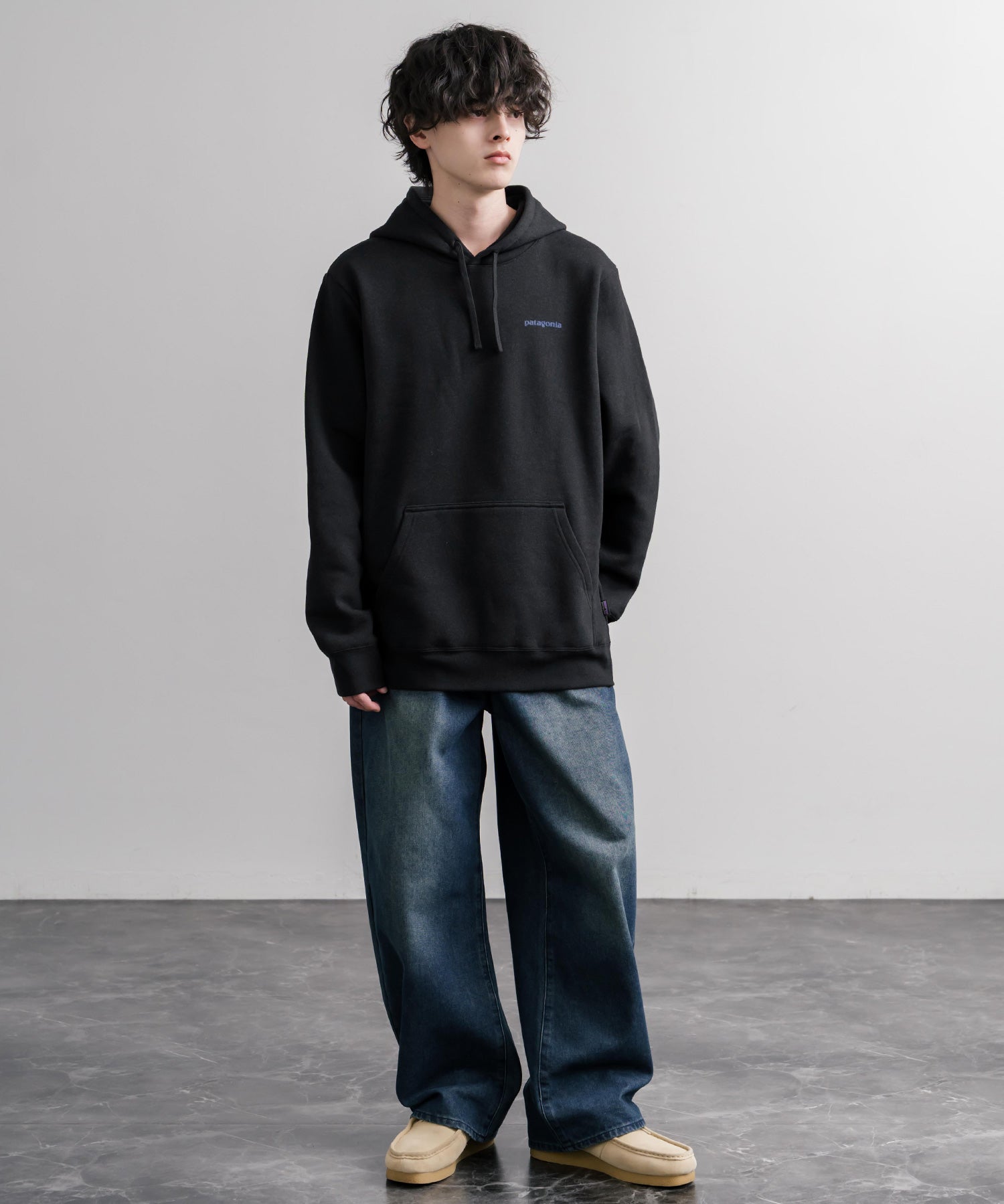 Patagonia パタゴニア BOARDSHORT LOGO UPRISAL HOODY ボードショーツロゴアップライザルフーディ/裏起毛バックグラフィック長袖パーカー 16382