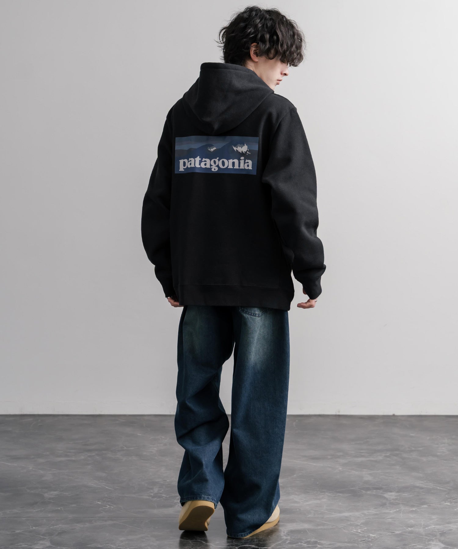 Patagonia パタゴニア BOARDSHORT LOGO UPRISAL HOODY ボードショーツロゴアップライザルフーディ/裏起毛バックグラフィック長袖パーカー 16382