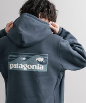 Patagonia パタゴニア BOARDSHORT LOGO UPRISAL HOODY ボードショーツロゴアップライザルフーディ/裏起毛バックグラフィック長袖パーカー 16382