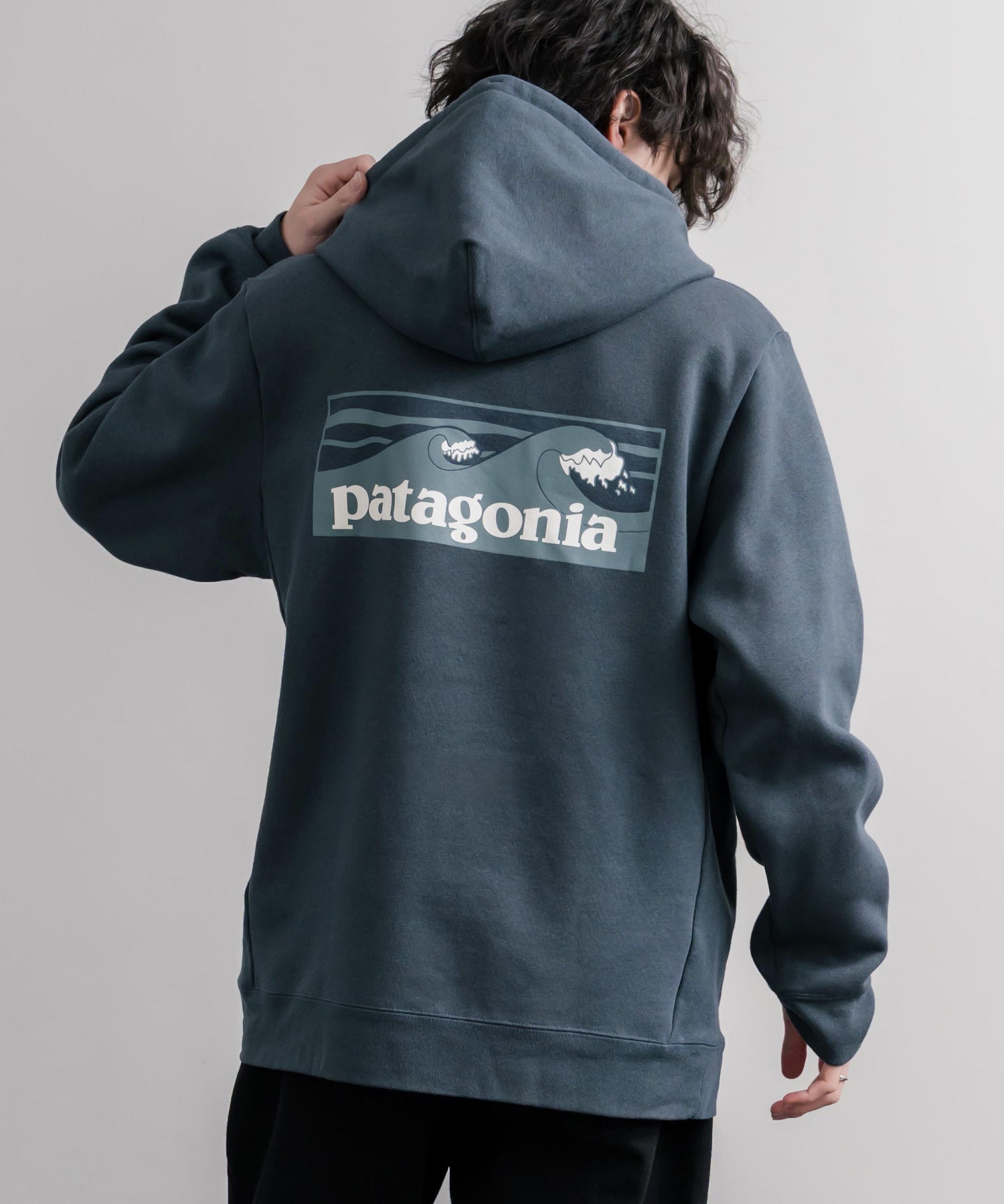 Patagonia パタゴニア BOARDSHORT LOGO UPRISAL HOODY ボードショーツロゴアップライザルフーディ/裏起毛バックグラフィック長袖パーカー 16382