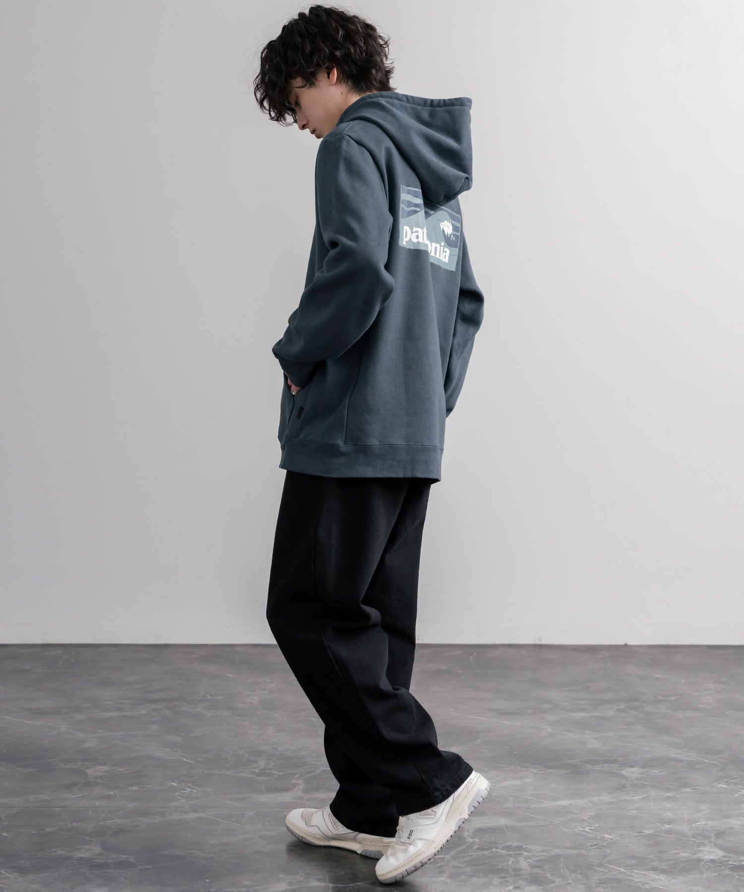 Patagonia パタゴニア BOARDSHORT LOGO UPRISAL HOODY ボードショーツロゴアップライザルフーディ/裏起毛バックグラフィック長袖パーカー 16382