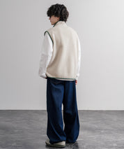 Patagonia パタゴニア M S RETRO PILE VEST レトロパイルフリースベスト/ワンポイントロゴ入りスタンドカラーフルジップボアベスト 16383