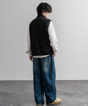 Patagonia パタゴニア M S RETRO PILE VEST レトロパイルフリースベスト/ワンポイントロゴ入りスタンドカラーフルジップボアベスト 16383