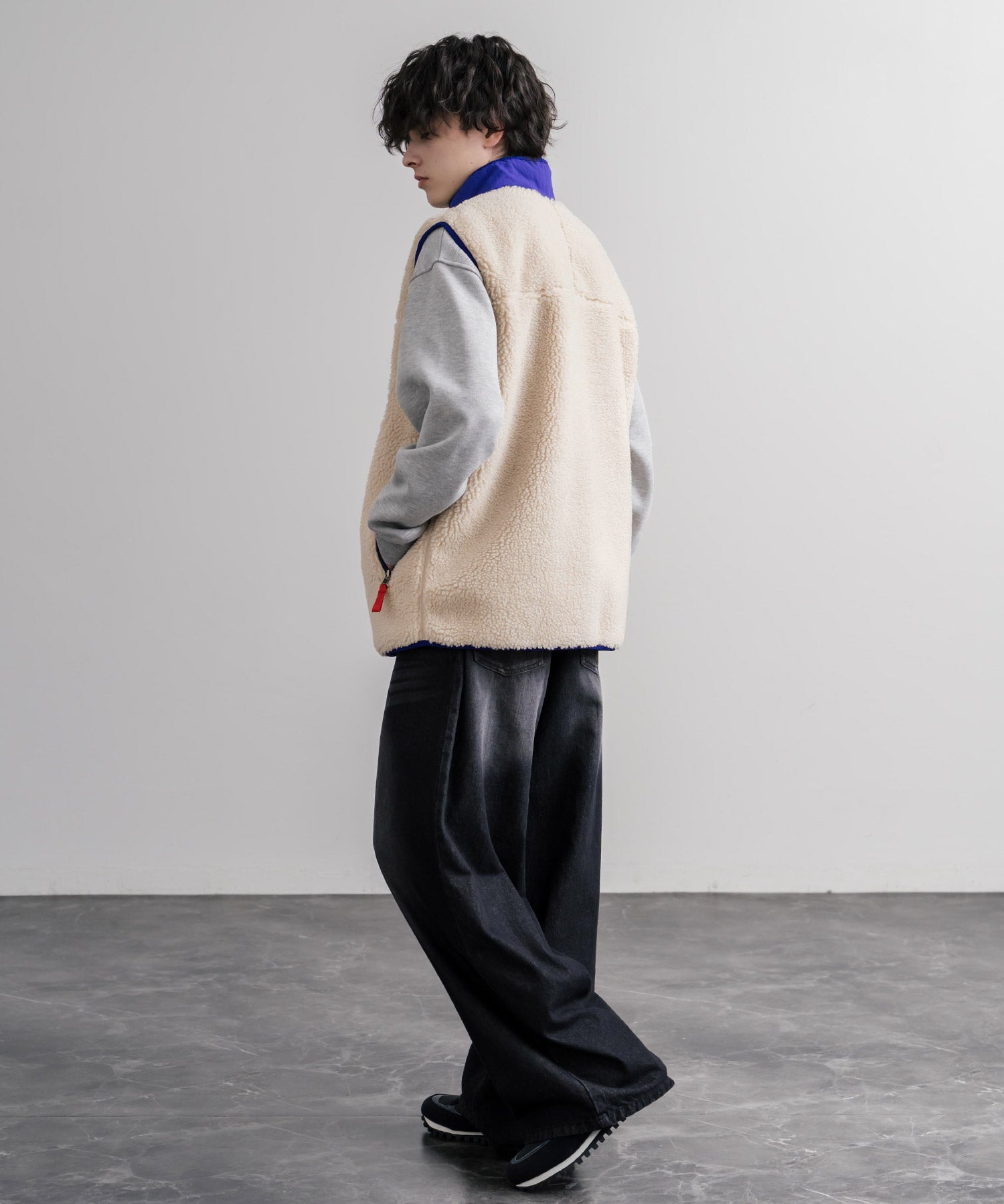 Patagonia パタゴニア M'S CLASSIC RETRO-X VEST クラシックレトロXフリースベスト/ワンポイントロゴ入り配色切替スタンドカラーフルジップボアベスト 16384