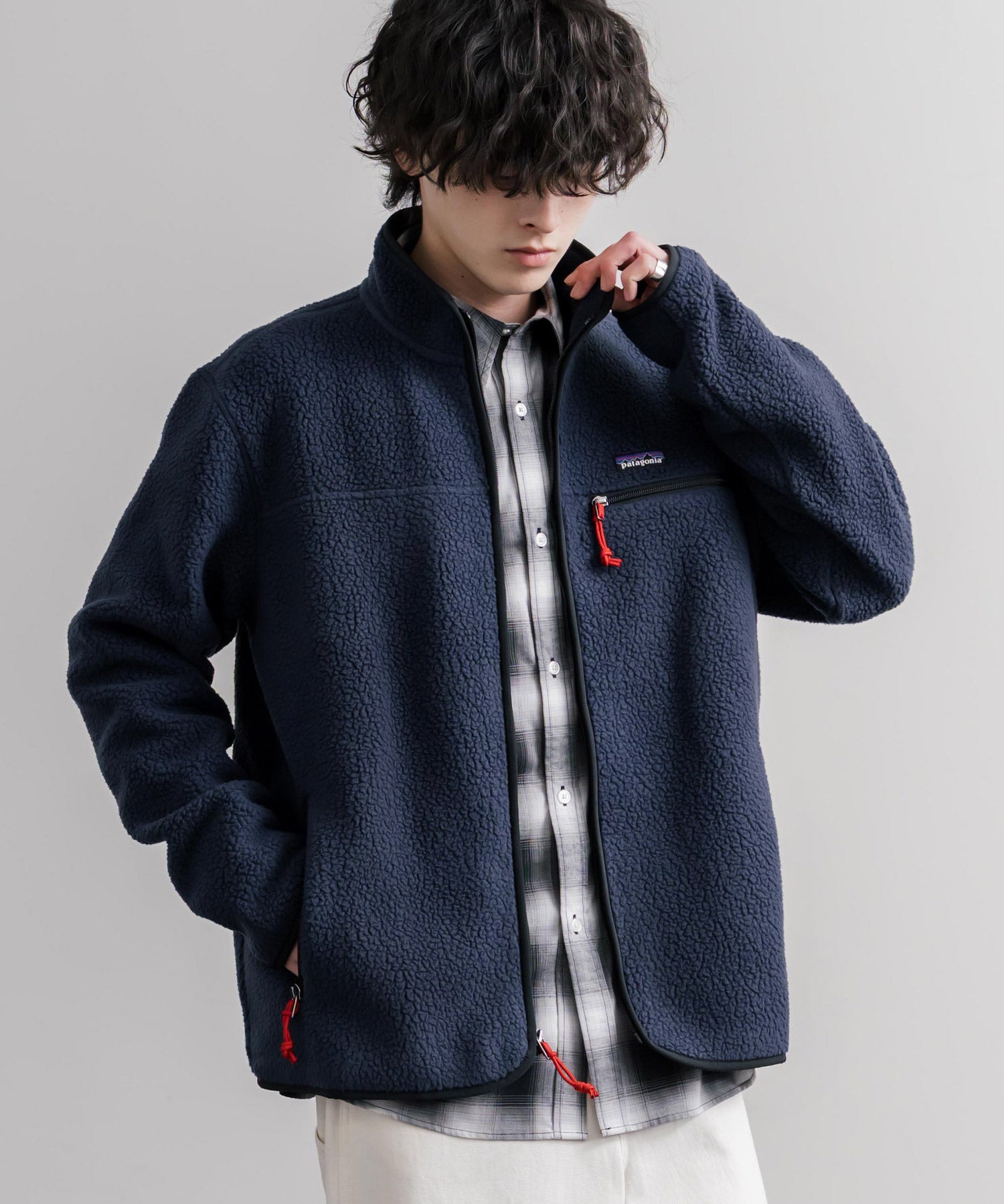 Patagonia パタゴニア M S RETRO PILE JKT スタンドネックフリースジャケット/ボアジャケット 16385