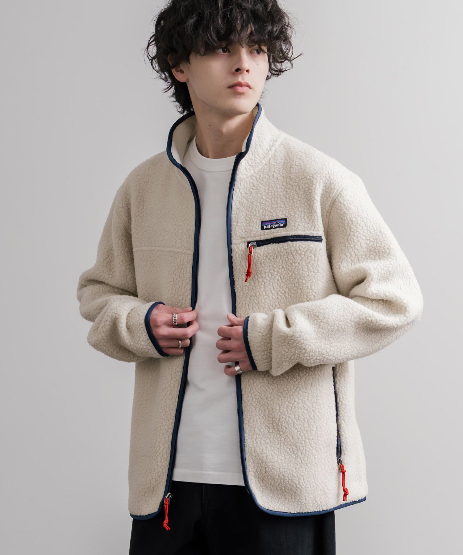 Patagonia パタゴニア M S RETRO PILE JKT スタンドネックフリースジャケット/ボアジャケット 16385