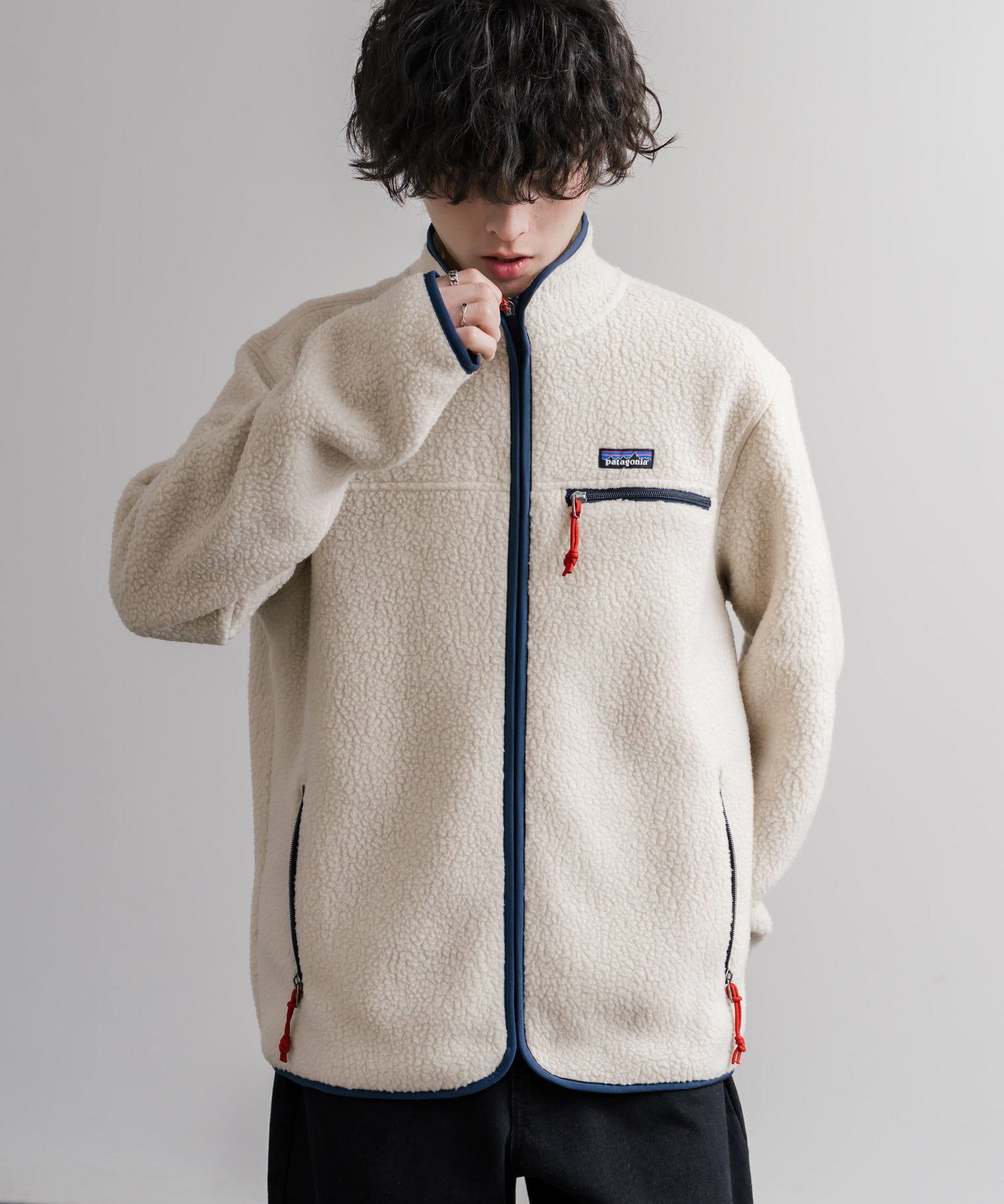 Patagonia パタゴニア M S RETRO PILE JKT スタンドネックフリースジャケット/ボアジャケット 16385