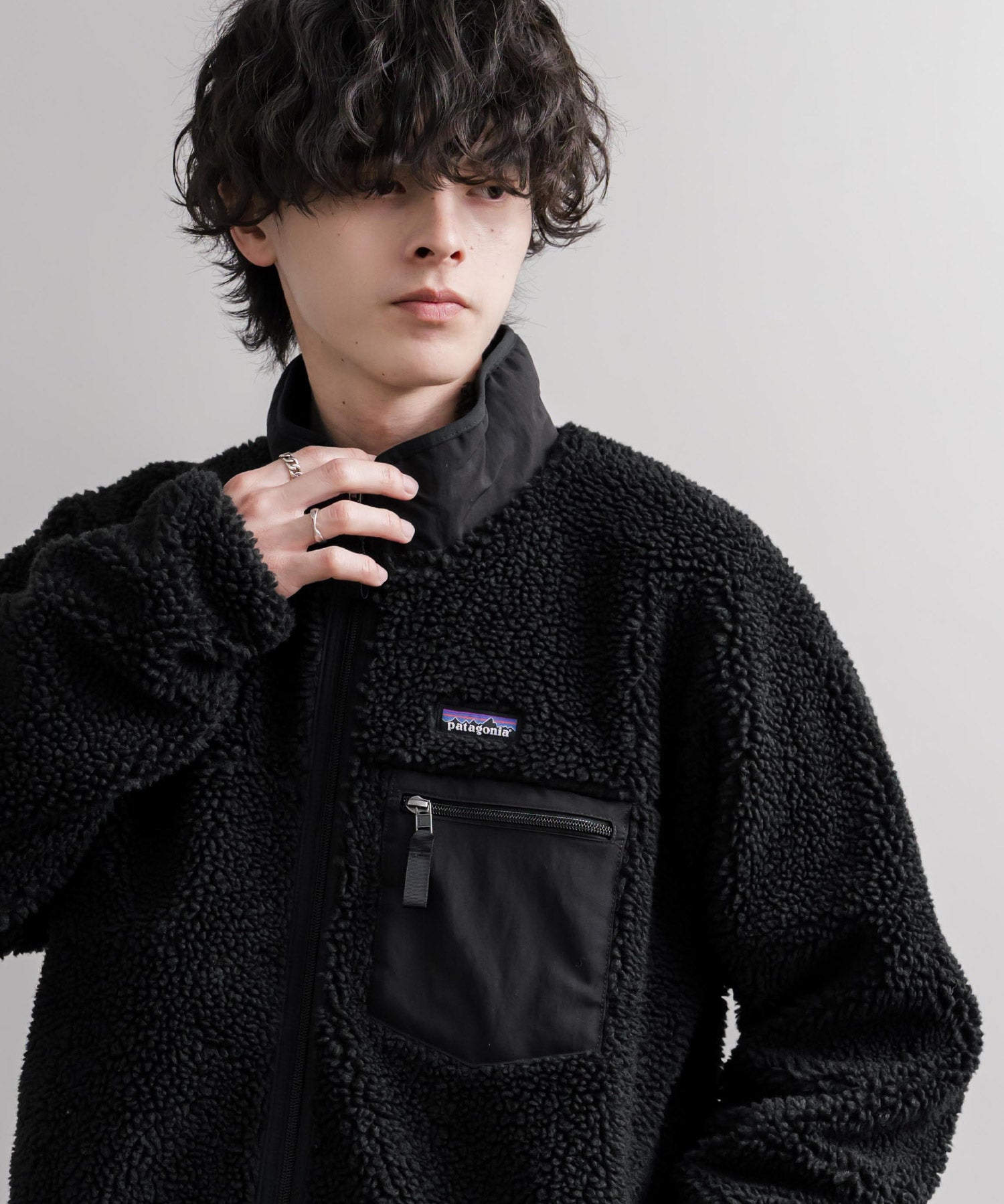 Patagonia パタゴニア M S CLASSIC RETRO X JKT スタンドネックフリースジャケット/ボアジャケット 16386