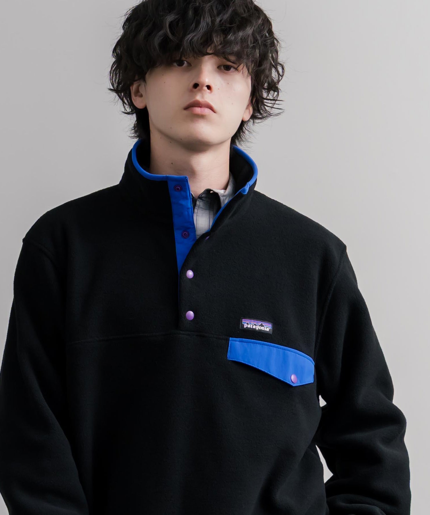 Patagonia パタゴニア M S LW SYNCH SNAP T P O シンチラフリーススナップボタン長袖プルオーバー 16387