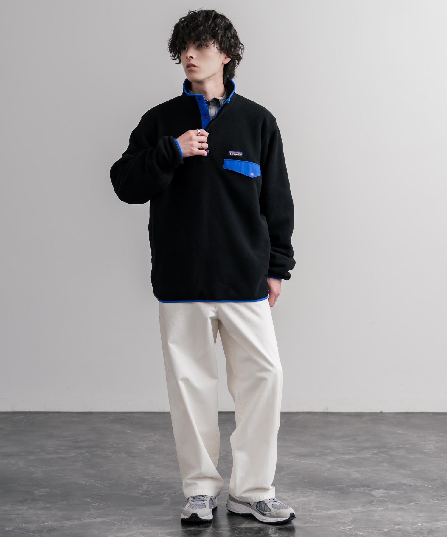 Patagonia パタゴニア M S LW SYNCH SNAP T P O シンチラフリーススナップボタン長袖プルオーバー 16387