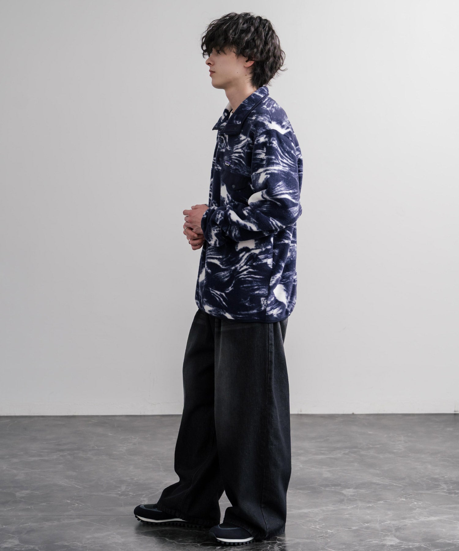 Patagonia パタゴニア M S LW SYNCH SNAP T P O シンチラフリーススナップボタン長袖プルオーバー 16387