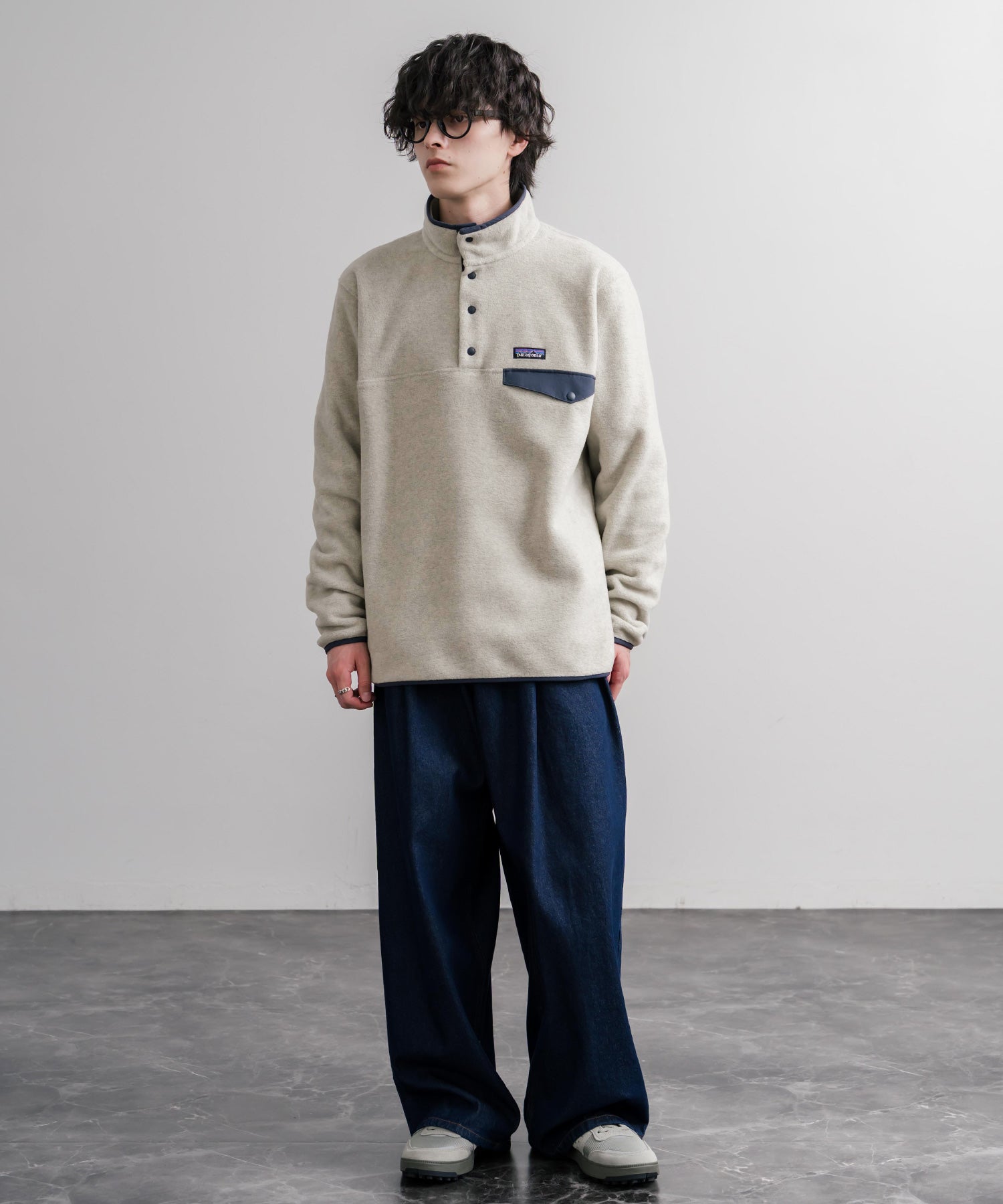 Patagonia パタゴニア M S LW SYNCH SNAP T P O シンチラフリーススナップボタン長袖プルオーバー 16387