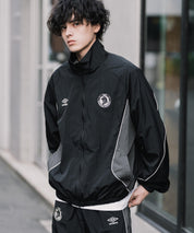 UMBRO アンブロ オーバーサイズパイピングナイロンジャケット/バックプリントトラックジャケット 16393【セットアップ可能】