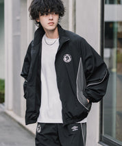 UMBRO アンブロ オーバーサイズパイピングナイロンジャケット/バックプリントトラックジャケット 16393【セットアップ可能】