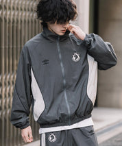 UMBRO アンブロ オーバーサイズパイピングナイロンジャケット/バックプリントトラックジャケット 16393【セットアップ可能】