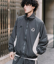 UMBRO アンブロ オーバーサイズパイピングナイロンジャケット/バックプリントトラックジャケット 16393【セットアップ可能】