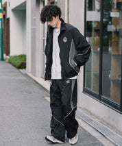UMBRO アンブロ 裾スピンドルパイピングナイロンイージーパンツ/ワイドトラックパンツ 16394【セットアップ可能】