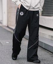 UMBRO アンブロ 裾スピンドルパイピングナイロンイージーパンツ/ワイドトラックパンツ 16394【セットアップ可能】