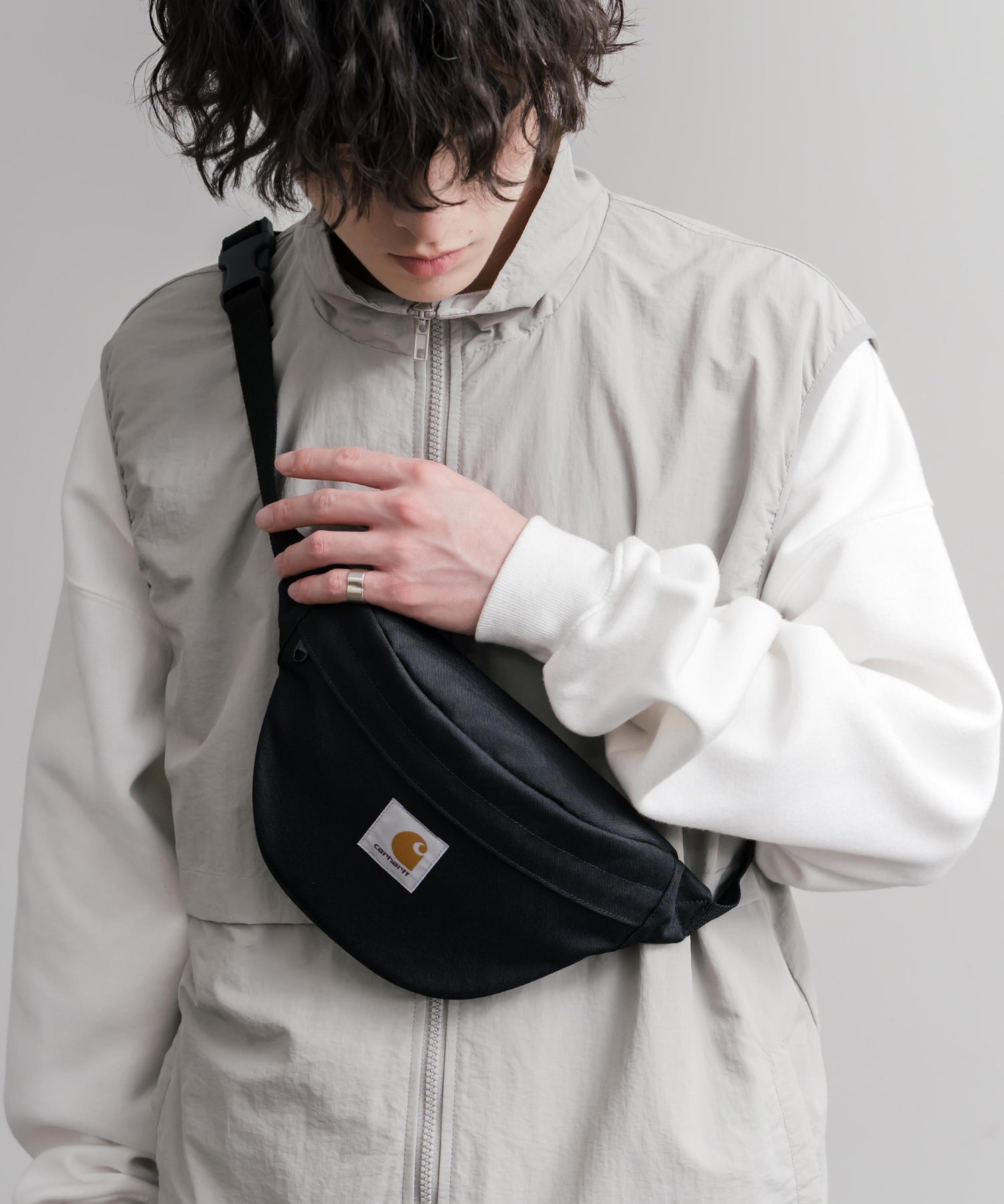 Carhartt カーハート JAKE HIP BAG ショルダークロスボディバッグ/撥水ワンポイントロゴヒップバッグ 16395