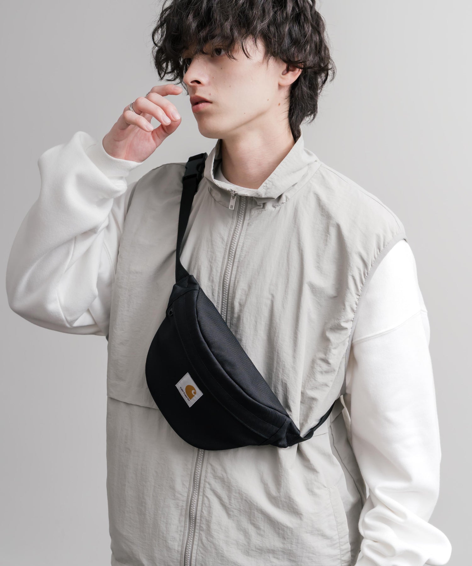 Carhartt カーハート JAKE HIP BAG ショルダークロスボディバッグ/撥水ワンポイントロゴヒップバッグ 16395