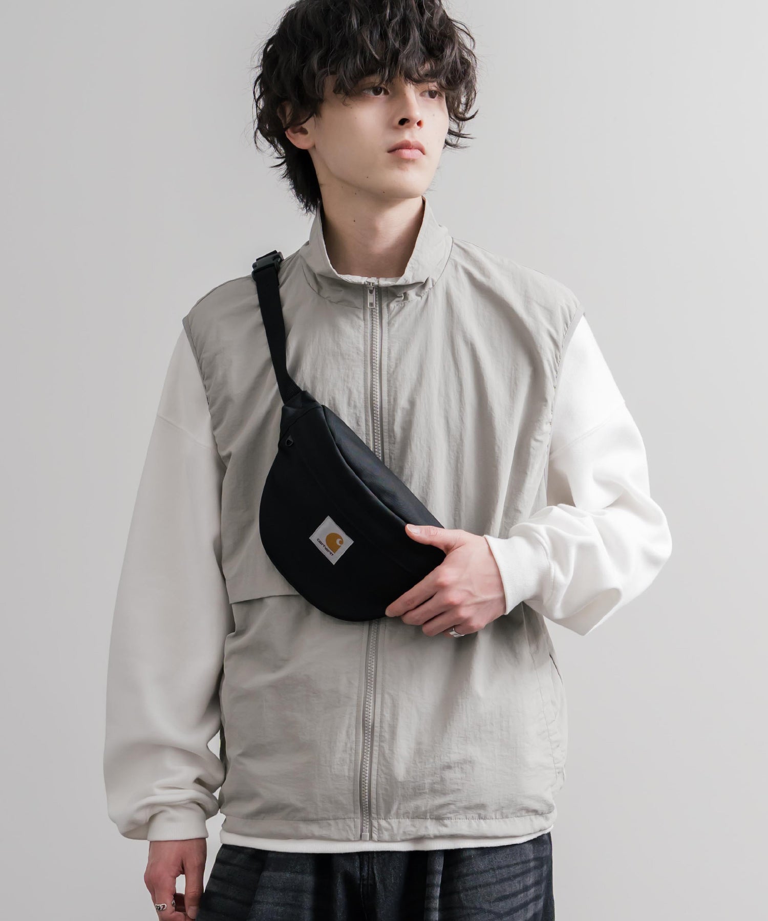 Carhartt カーハート JAKE HIP BAG ショルダークロスボディバッグ/撥水ワンポイントロゴヒップバッグ 16395