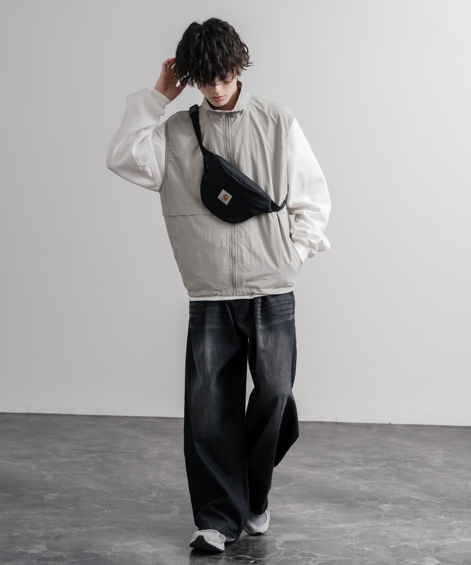Carhartt カーハート JAKE HIP BAG ショルダークロスボディバッグ/撥水ワンポイントロゴヒップバッグ 16395