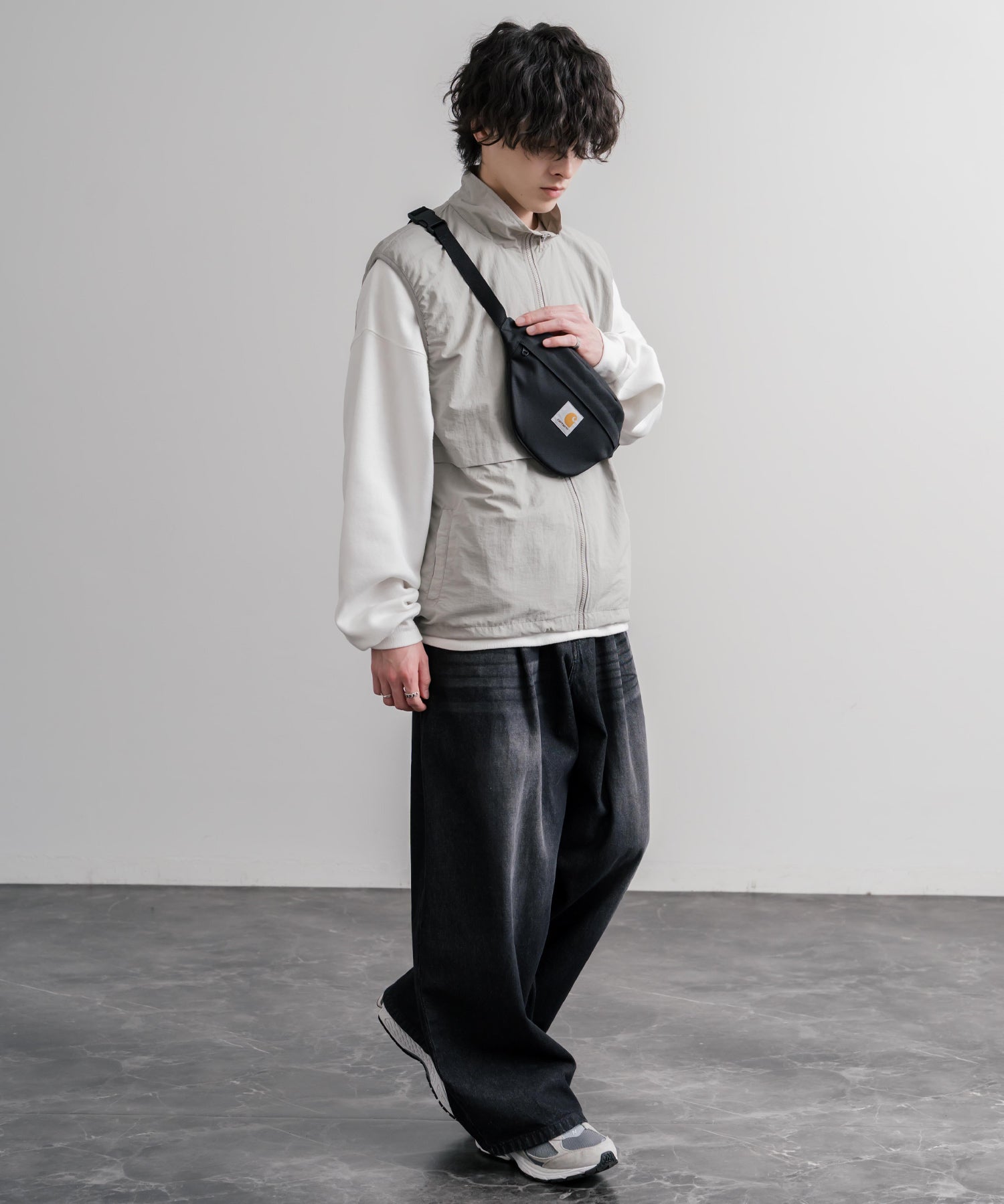 Carhartt カーハート JAKE HIP BAG ショルダークロスボディバッグ/撥水ワンポイントロゴヒップバッグ 16395