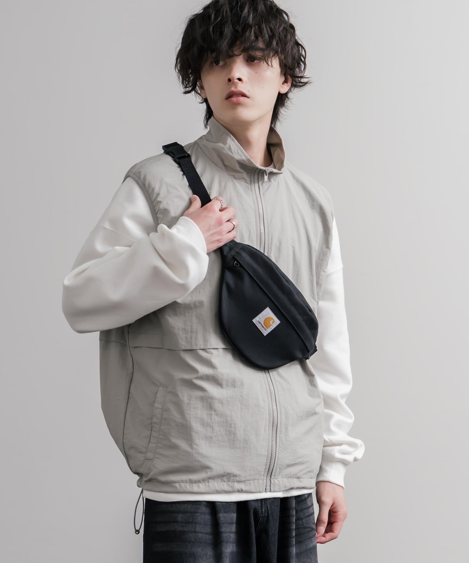 Carhartt カーハート JAKE HIP BAG ショルダークロスボディバッグ/撥水ワンポイントロゴヒップバッグ 16395