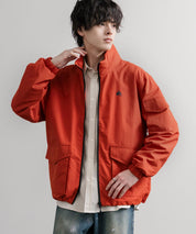 LOGOS ロゴス オーバーサイズ撥水裏タフタワンポイントロゴスタンドネックナイロンブルゾン 16451