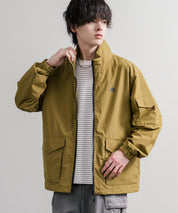 LOGOS ロゴス オーバーサイズ撥水裏タフタワンポイントロゴスタンドネックナイロンブルゾン 16451