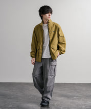 LOGOS ロゴス オーバーサイズ撥水裏タフタワンポイントロゴスタンドネックナイロンブルゾン 16451