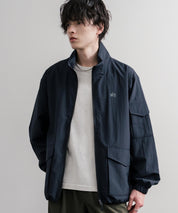 LOGOS ロゴス オーバーサイズ撥水裏タフタワンポイントロゴスタンドネックナイロンブルゾン 16451