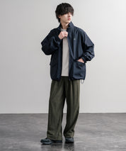 LOGOS ロゴス オーバーサイズ撥水裏タフタワンポイントロゴスタンドネックナイロンブルゾン 16451