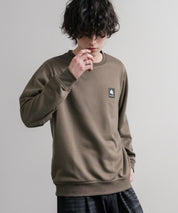 LOGOS ロゴス 吸汗速乾ワンポイントロゴクルーネック裏毛プルオーバー長袖トレーナー 16452