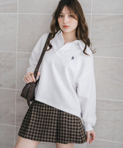 U.S.POLO ASSN. ユーエスポロアッスン 襟付きキーネックダンボールスウェット/スキッパー長袖トレーナー 16455