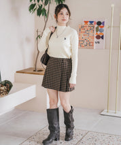 U.S. POLO ASSN. ユーエスポロアッスン W's ワンポイントロゴ刺繍リブハイネック長袖ニット 16458