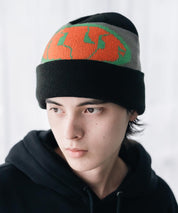 HUF WARPED CUFF BEANIE カフビーニージャカードロゴニットキャップ 16460