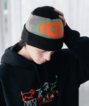 HUF WARPED CUFF BEANIE カフビーニージャカードロゴニットキャップ 16460