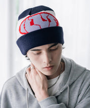 HUF WARPED CUFF BEANIE カフビーニージャカードロゴニットキャップ 16460