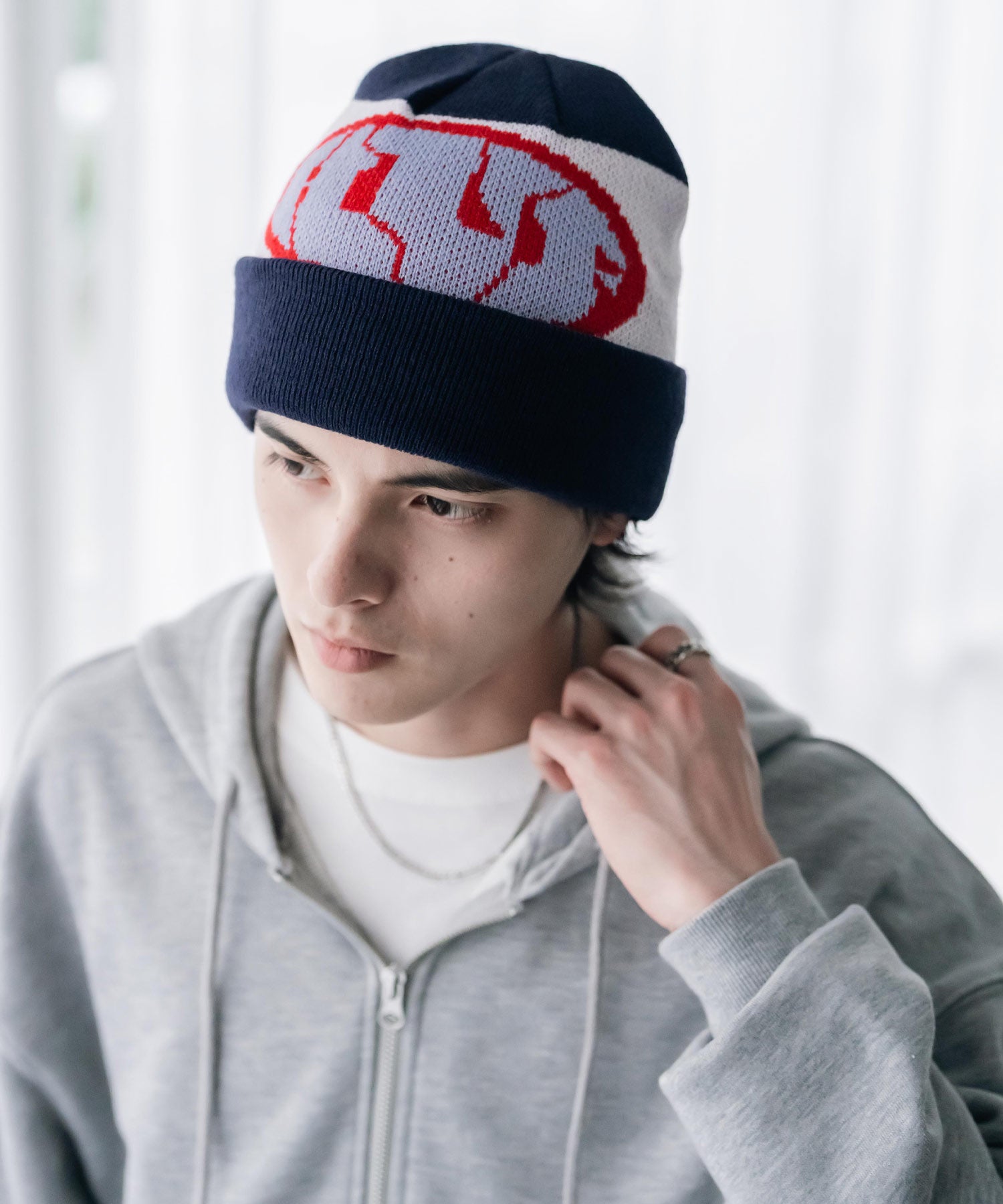 HUF WARPED CUFF BEANIE カフビーニージャカードロゴニットキャップ 16460