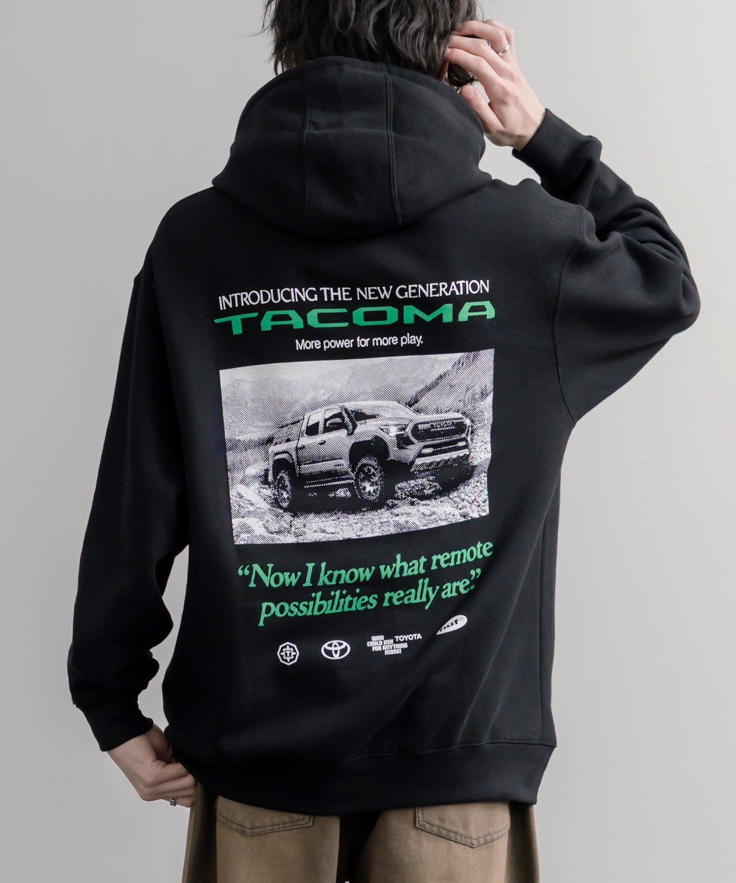 HUF ハフ オーバーサイズ裏起毛アソート長袖プルオーバーパーカー TOYOTA/GREDDY 16461