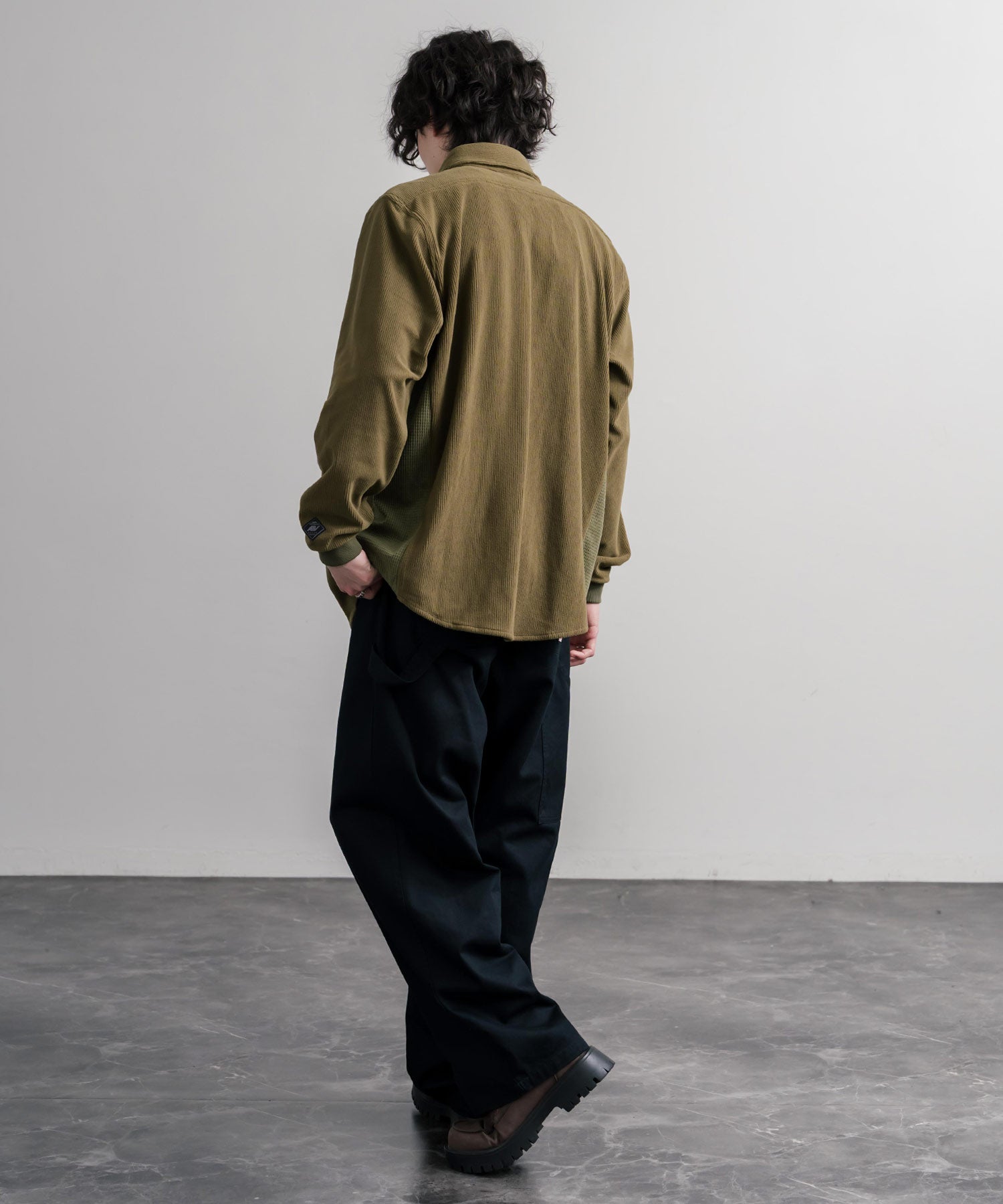 KRIFF MAYER クリフメイヤー アクティブグリッドフリースストレッチ切り替え長袖シャツ 2615114 16463
